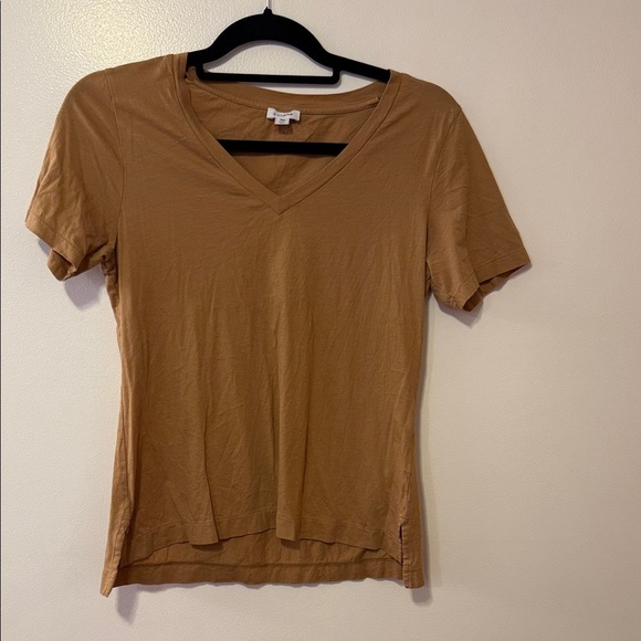 Cuyana Tops - Cuyana women's Tan V-Neck Top size small